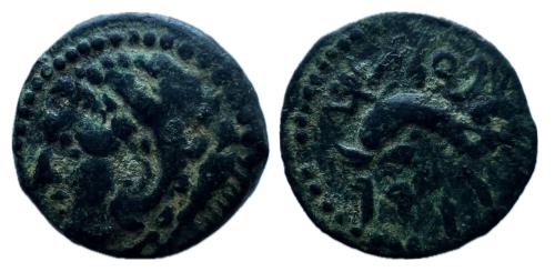 100   -  Gades-Gadir. Cuadrante. 100-20 a.C. Cádiz. (Abh-1356). (MIB-9/75)