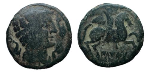 104   -  Iltirta. As. Unidad. 200-20 a.C. Lleida (Cataluña). (Abh-1465). (MIB-67/70b)