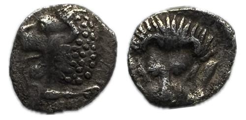 11   -  Caria. Mylasa. Hemiobolo. Alrededor del 420-390 a.C.(HN Online 673; SNG Kayhan 833–6)