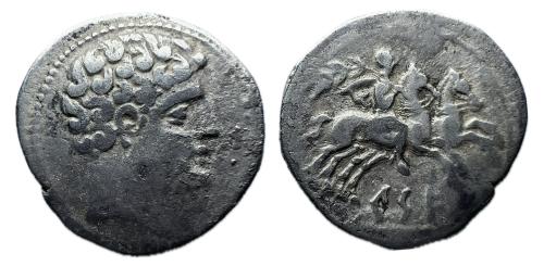 114   -  Kese. Denario. 220-200 a.C. Tarragona. (Abh-2266). (Acip-1123).