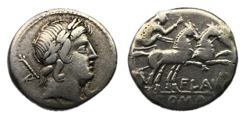 145   -  Decimia. Decimio Flavo. Denario. 150 a. C. Roma. (Ffc-673). (Craw-207/1).