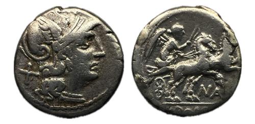 149   -  Pinaria. Pinario Natta. Denario. 149 a.C. Roma. (FFc-965).