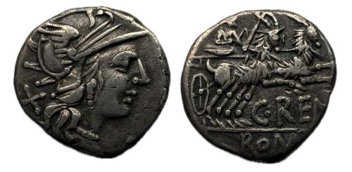 151   -  Renia. C. Renio. Denario. 138 a.C. Roma. (FFc-1088). (Craw-231/1)