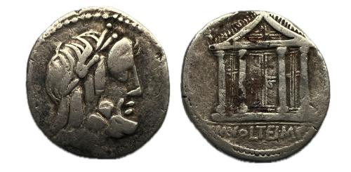 155   -  Volteia. Denario. 78 a.C. Roma. (Ffc-1234). (Craw-385/1). (Cal-1396).