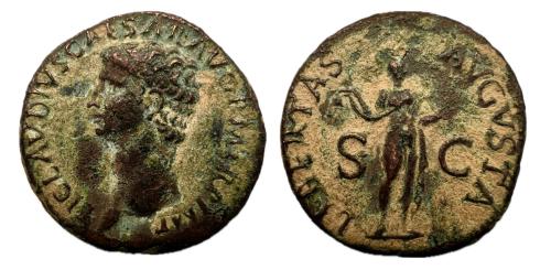 162   -  Claudio I. As. 50-54 d.C. Roma. (Ric-97).