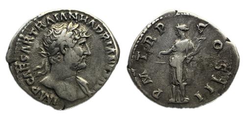 174   -  Adriano. Denario. 119 d.C. Roma. (Ric-80)