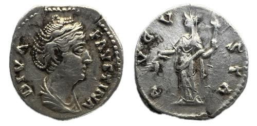 181   -  Diva Faustina. Denario. 141-146 d.C. Roma. (Ric-360)