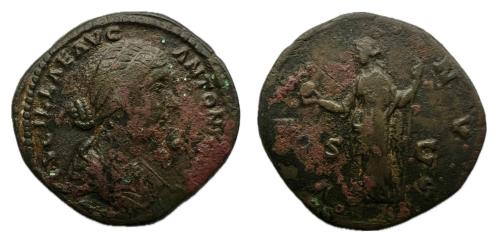 186   -  Lucila. Sestercio. 161-169. Roma. (RIC 1763 (Aurelio).