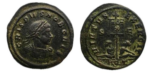 231   -  Crispo, como Caesar . Follis 316-326 d.C. Aquileia (RIC 41.)