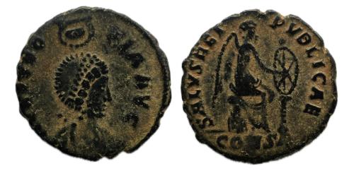 241   -  Aelia Eudoxia. Follis. 401-403 d.C. Constantinopolis (RIC 101)