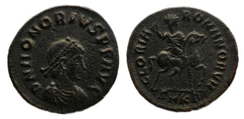 242   -  Honorio. Follis.. 393-423 d.C Cyzicus (RIC 29c)