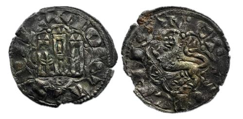 275   -  Reino de Castilla y León. Alfonso X (1252-1284). Novén-dinero seisén. Murcia