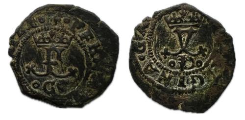 284   -  Fernando e Isabel (1474-1504). Blanca. Cuenca. (Cal-18). (Rs-486)