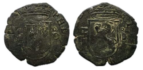 299   -  Felipe II (1556-1598). Cuartillo. Segovia. D. (Cal-80)