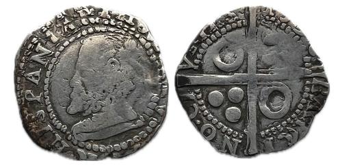 300   -  Felipe II (1556-1598). 1 croat. 1596. Barcelona