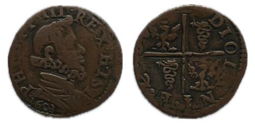 307   -  Felipe III (1598-1621). Quatrino. Felipe III. 1603. Milano (Duchi)