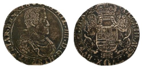 313   -  Felipe IV (1621-1665). 1/2 ducatón. 1640. Amberes. (Tauler-2810)