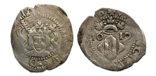 328   -  Felipe III (1598-1621). Dieciocheno. 1619. Valencia. (Cal-566). (Cru C.G-4361g)