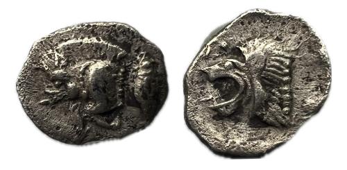 34   -  Misia. Kízikos. Óbolo. 450-400 a.C. (Sng Francia-361).