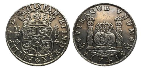 349   -  Felipe V (1700-1746). 8 reales. 1741. México. MF. (Cal-1458)