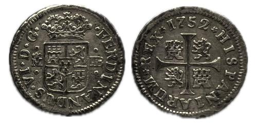 355   -  Fernando VI (1746-1759). 1/2 real. 1752. Madrid. JB