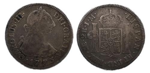 365   -  Carlos III (1759-1788). 2 reales. 1773. Lima