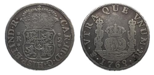 368   -  Carlos III (1759-1788). 2 reales. 1769. Potosí