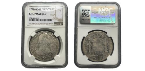 384   -  Carlos III (1759-1788). 8 reales. 1779. México. FF. (Cal-1118 var)