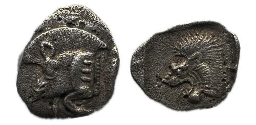 39   -  Mysia. Kyzikos. Obolo 450-400 a.C. (Von Fritze II, 11; SNG BN 378).