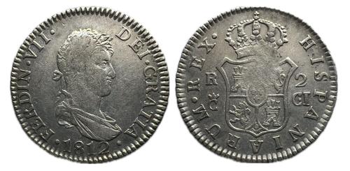 430   -  Fernando VII (1808-1833). 2 reales. 1812. Cádiz. CI. (Cal-727)