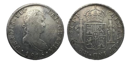 432   -  Fernando VII (1808-1833). 8 reales. 1816. México. JJ. (Cal-1331)