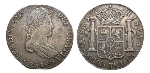 435   -  Fernando VII (1808-1833). 8 reales. 1814. Lima. JP