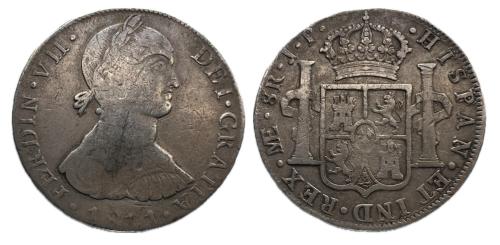 438   -  Fernando VII (1808-1833). 8 reales. 1811. Lima. JP. (Cal 2008-476). (Cal 2019-1064)