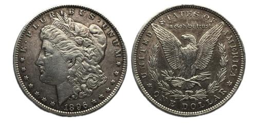 518   -  Estados Unidos. Morgan Dollars. 1 dollar. 1896. Philadelphia. (Km-110).