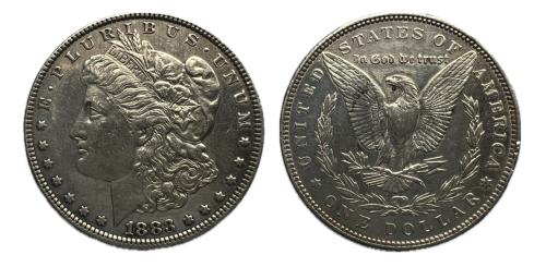 520   -  Estados Unidos. Morgan Dollars. 1 dollar. 1883. Philadelphia. (Km-110).