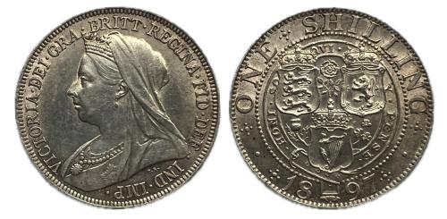 522   -  Gran Bretaña. Victoria. 1 shilling. 1897. (Km-780).