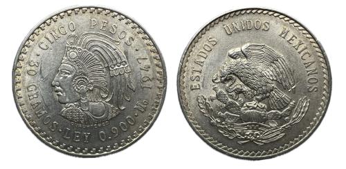 536   -  México. 5 pesos. 1947. México. (Km-465).