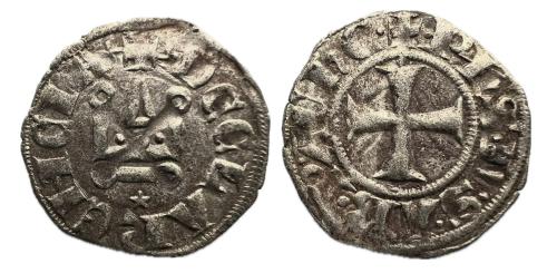 539   -  Oriente latino. Cruzadas. Felipe de Saboya (1301-1306). Dinero tornés. Principado de Acaia. (Ccs-20).