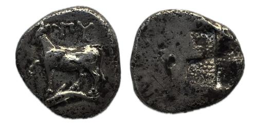 62   -  Tracia. Bizancio. Hemidracma. 387/6-340 a.C. (SNG BM Mar Negro 36-41)