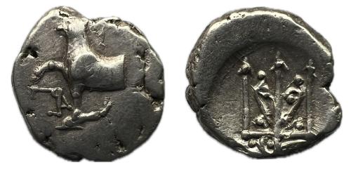 64   -  Tracia. Bizancio. Hemidracma. 387-340 a.C. (SNG BM Mar Negro-12).