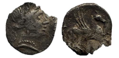 97   -  Emporiton. Tritartemorion. 200-100 a.C. Ampurias (Girona). (FAB. 1105 var)